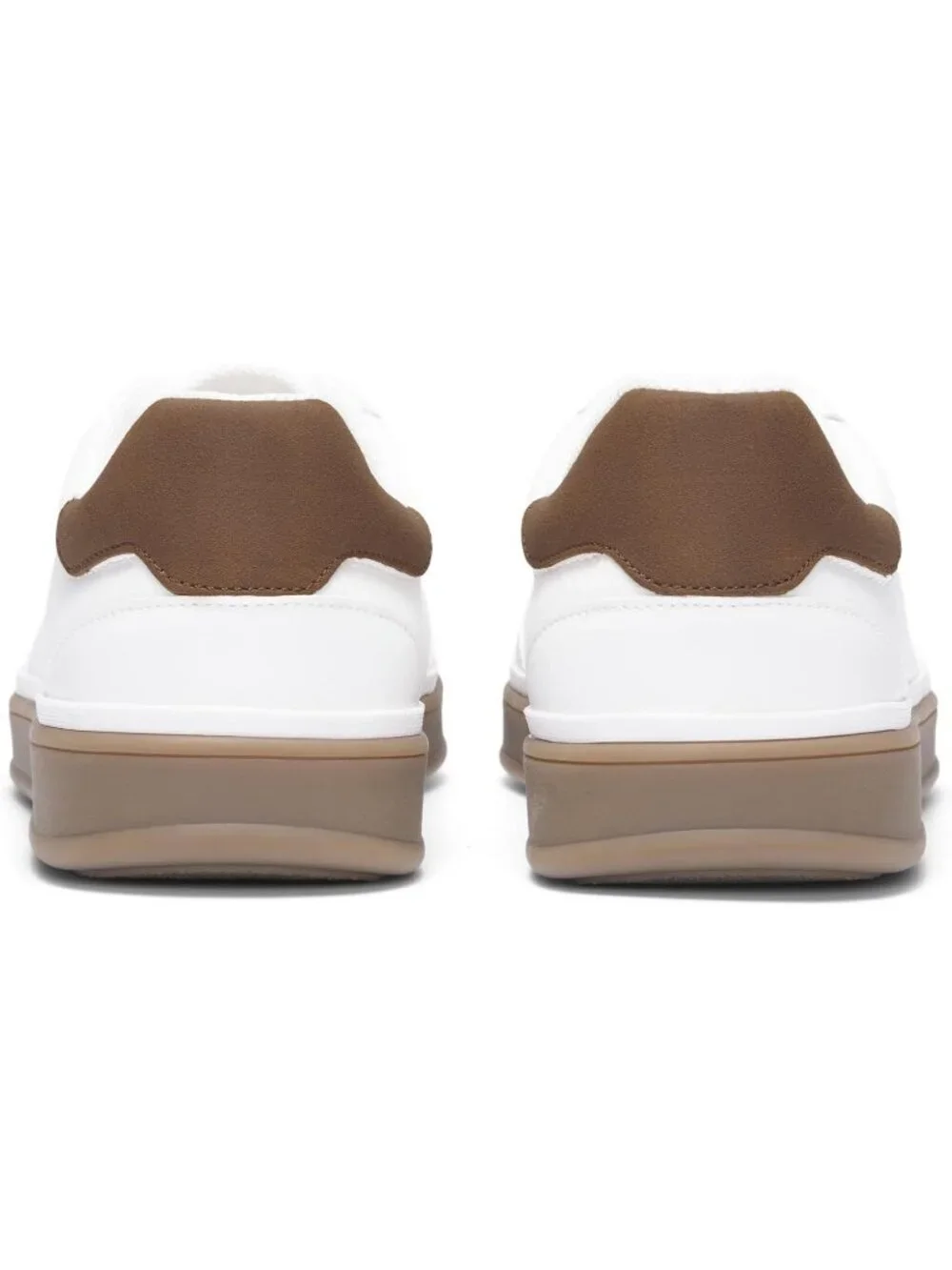 Men's White Faux Suede Rubber Casual Comfortable Business Fashion Sneakers